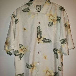 JAMAICA JAXX 100% SILK HAWAII SHIRT SZ L